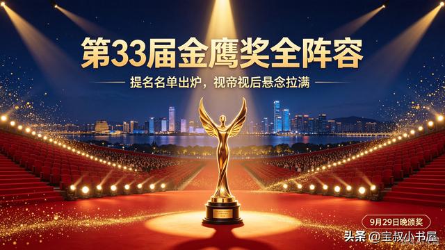 第33届金鹰奖全阵容出炉!神仙打架,视帝视后悬念拉满